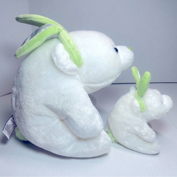 BNWT GUND SNUFFLES 4033518 w GREEN BUNNY EARS 10”and LIL SNUFFLES 4033519 - Picture 4 of 16